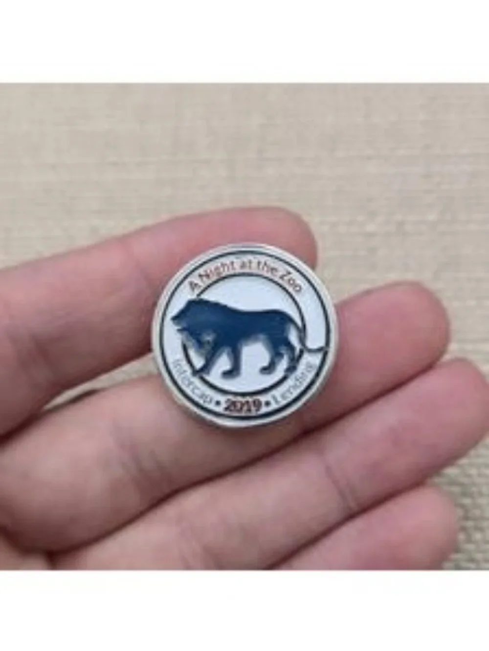 Intercap Lending 2019 A Night at the Zoo Enamel Pin Lion Badge Collectible A8389